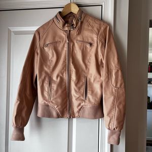 Ci Sono by Cavalini faux pink leather jacket - size Small